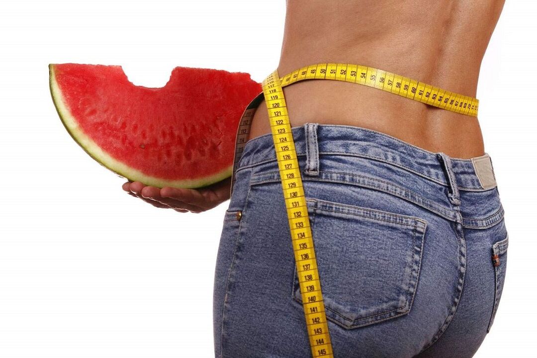 koristi in škode diete z lubenico